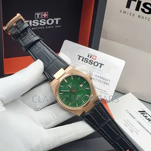Tissot Black Leather Collections in Store