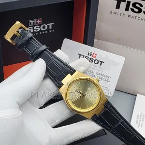 Tissot Black Leather Collections in Store