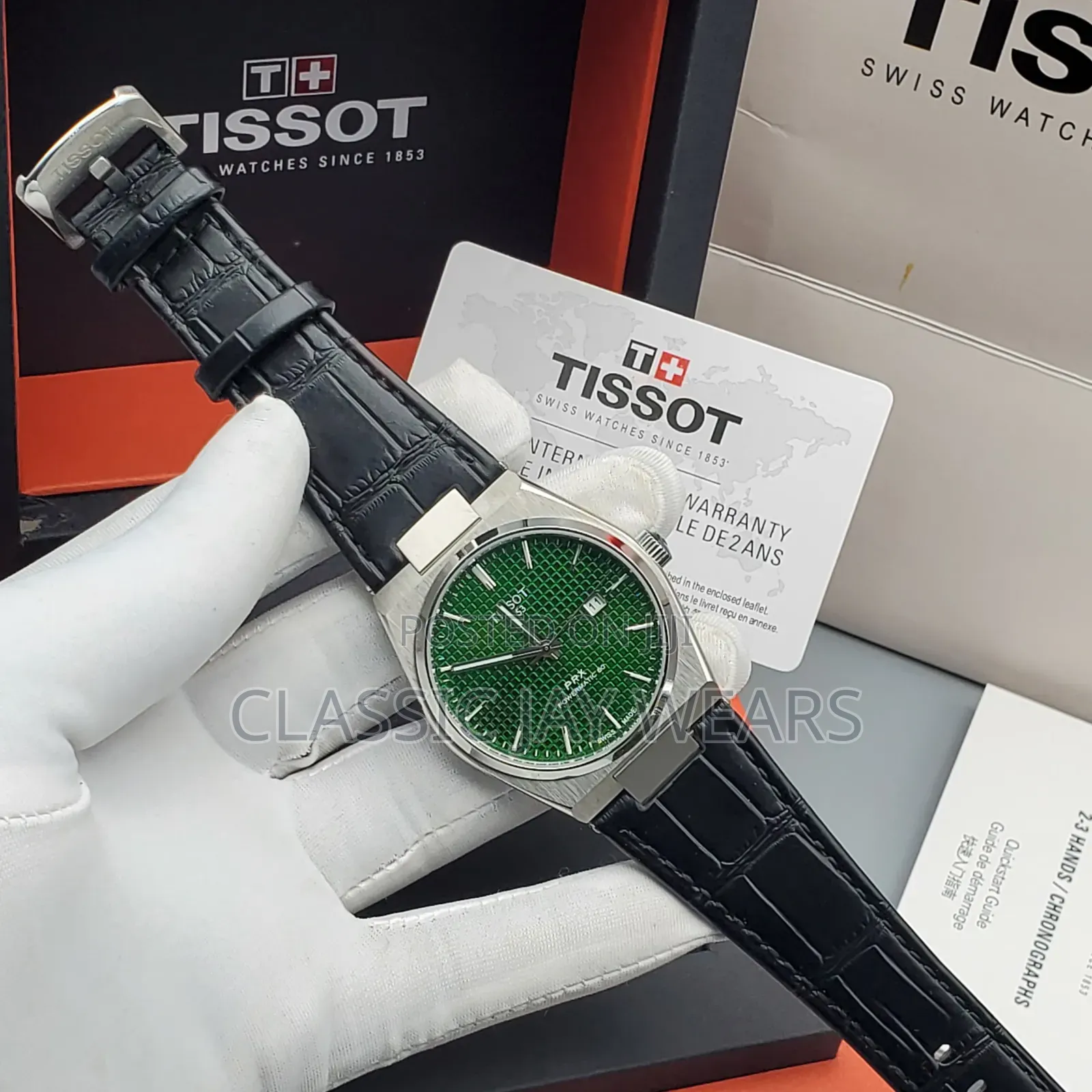 Tissot Black Leather Collections in Store