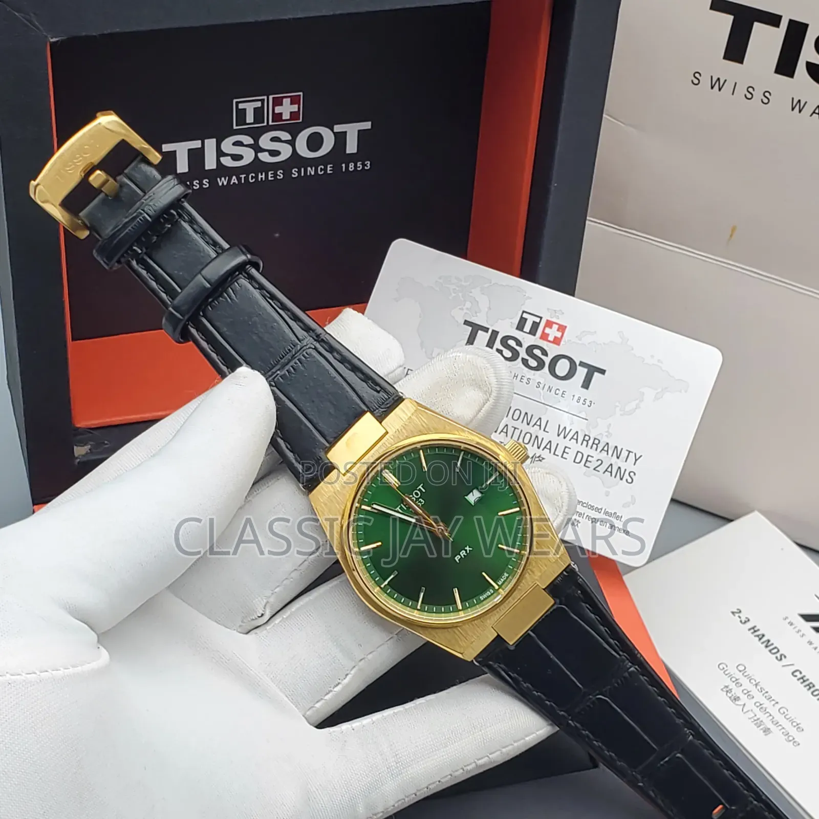 Tissot Black Leather Collections in Store