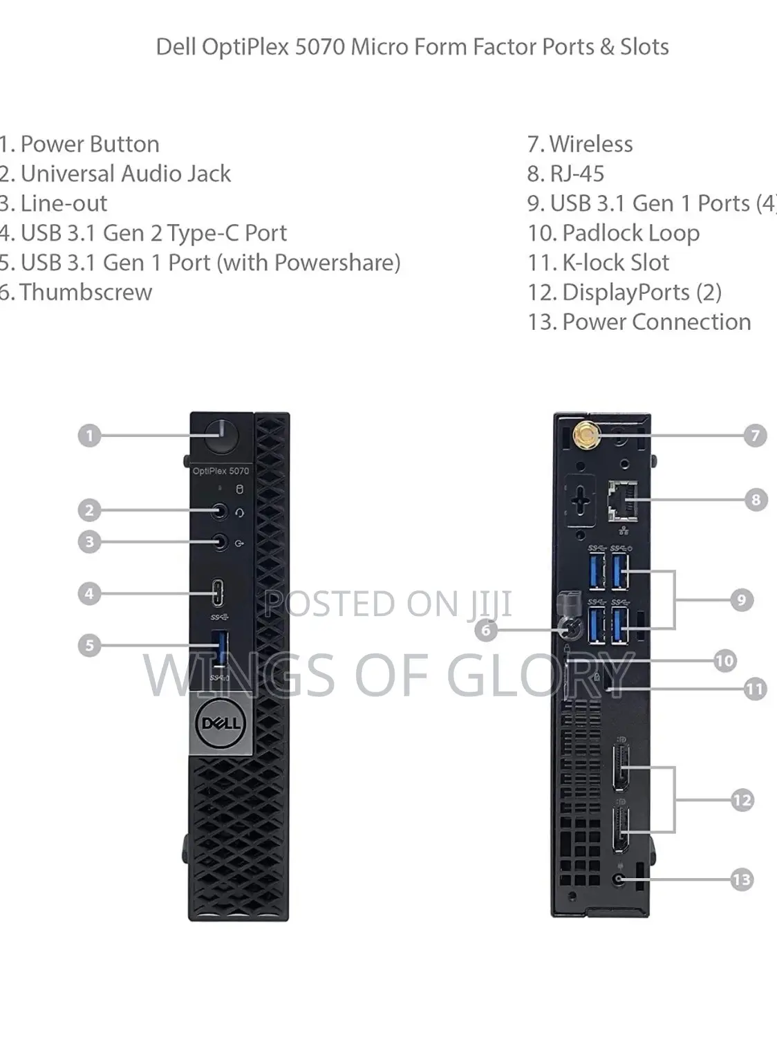 New Desktop Computer Dell 8GB Intel Core I5 SSD 256GB