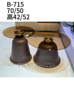 2 in 1 Glass Top Center Table