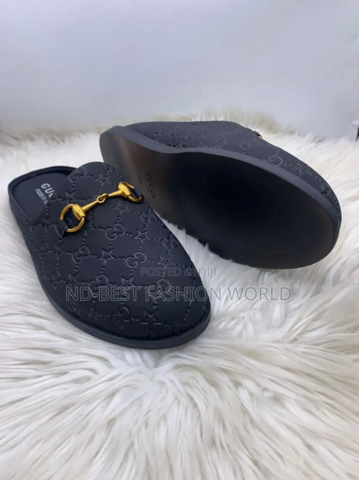 Quality Black Leather Half Shoe