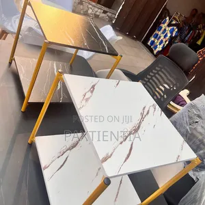 Square Two Layer Marble Side Stools
