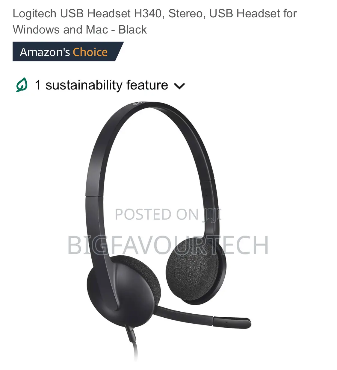 H340 Usb Computer Headset