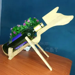Wine Holder Wood Carving Art