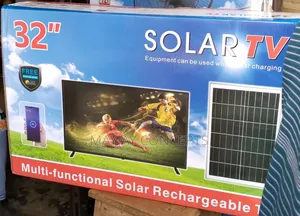 32" Multifunctional Solar Rechargeable Tv+Panel+Bulbs