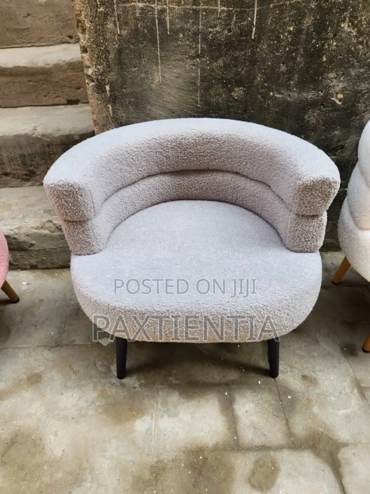 C Shaped Arm Chair