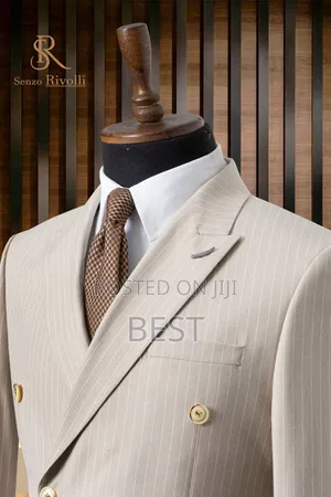 Matured Double Brested Stripes Suit