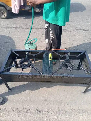 Quality Industrial Fabricated Double Burner Gas Cooker