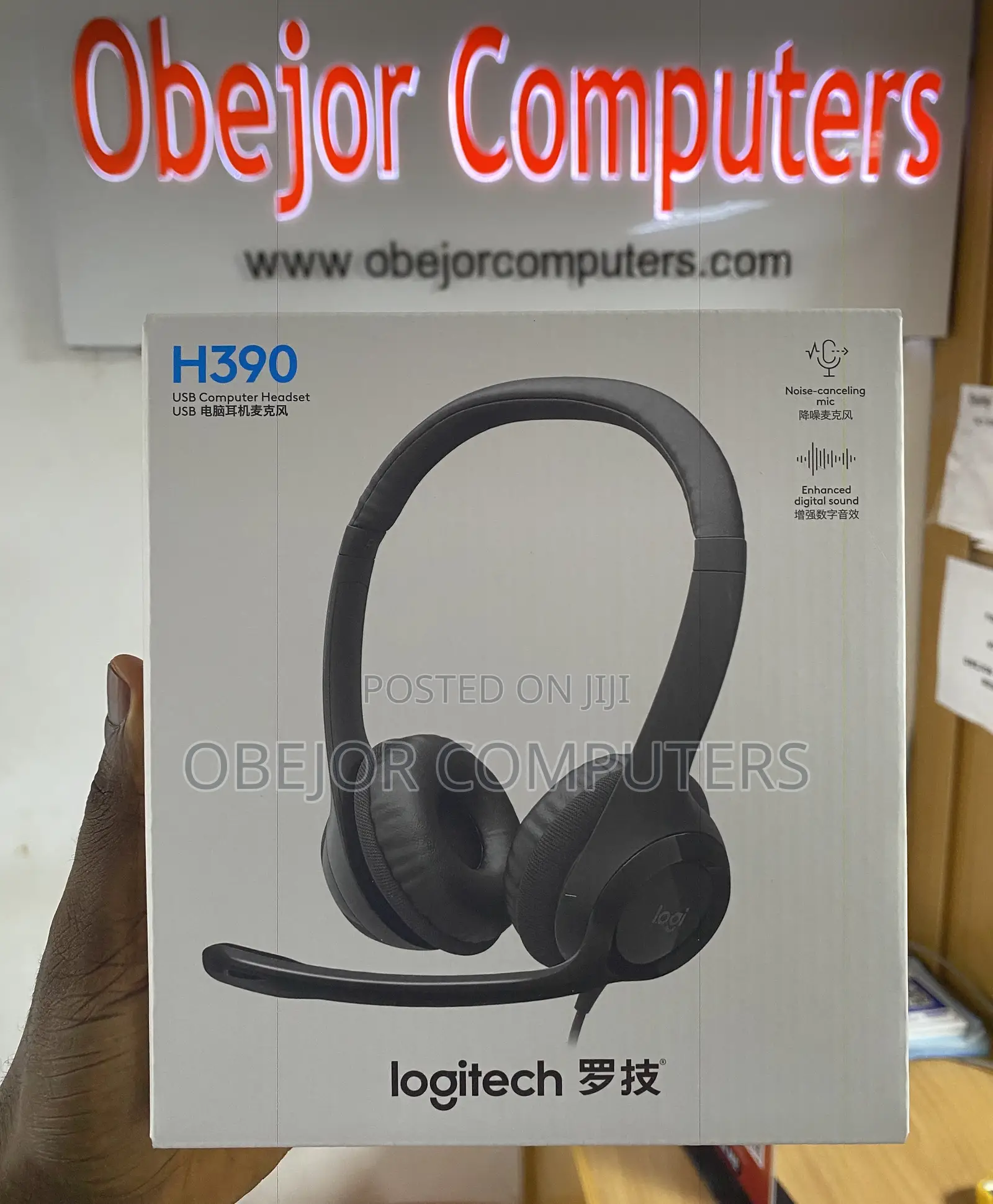 Logitech H390 Wired Stereo Headphones With Anc Microphone