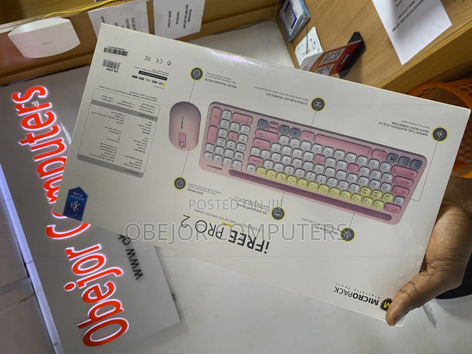 Micropack Ifree Pro 2 Wireless Bt Keyboard Mouse Combo