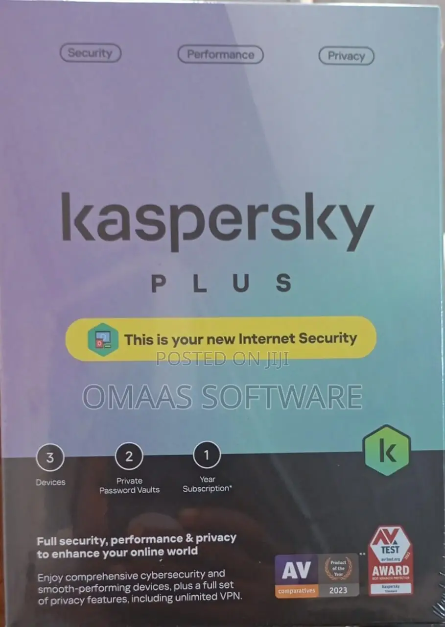Kaspersky Plus 2025, 3 Devices, 1 Year