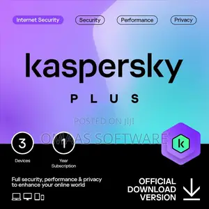 Kaspersky Plus 2025, 3 Devices, 1 Year