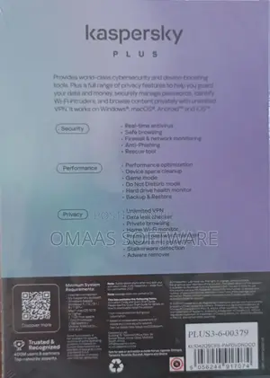 Kaspersky Plus 2025, 3 Devices, 1 Year