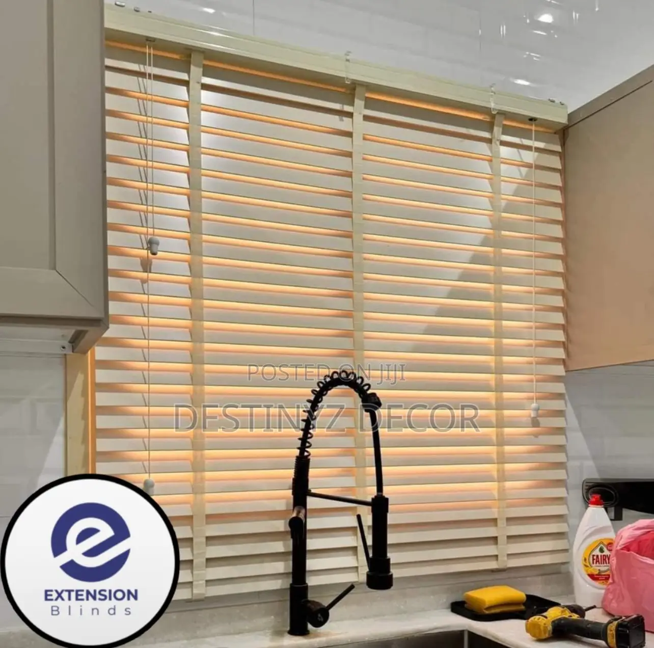 Translucent Window Blinds Wooden