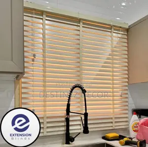 Translucent Window Blinds Wooden