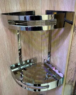 Corner Bathroom Double Shelf