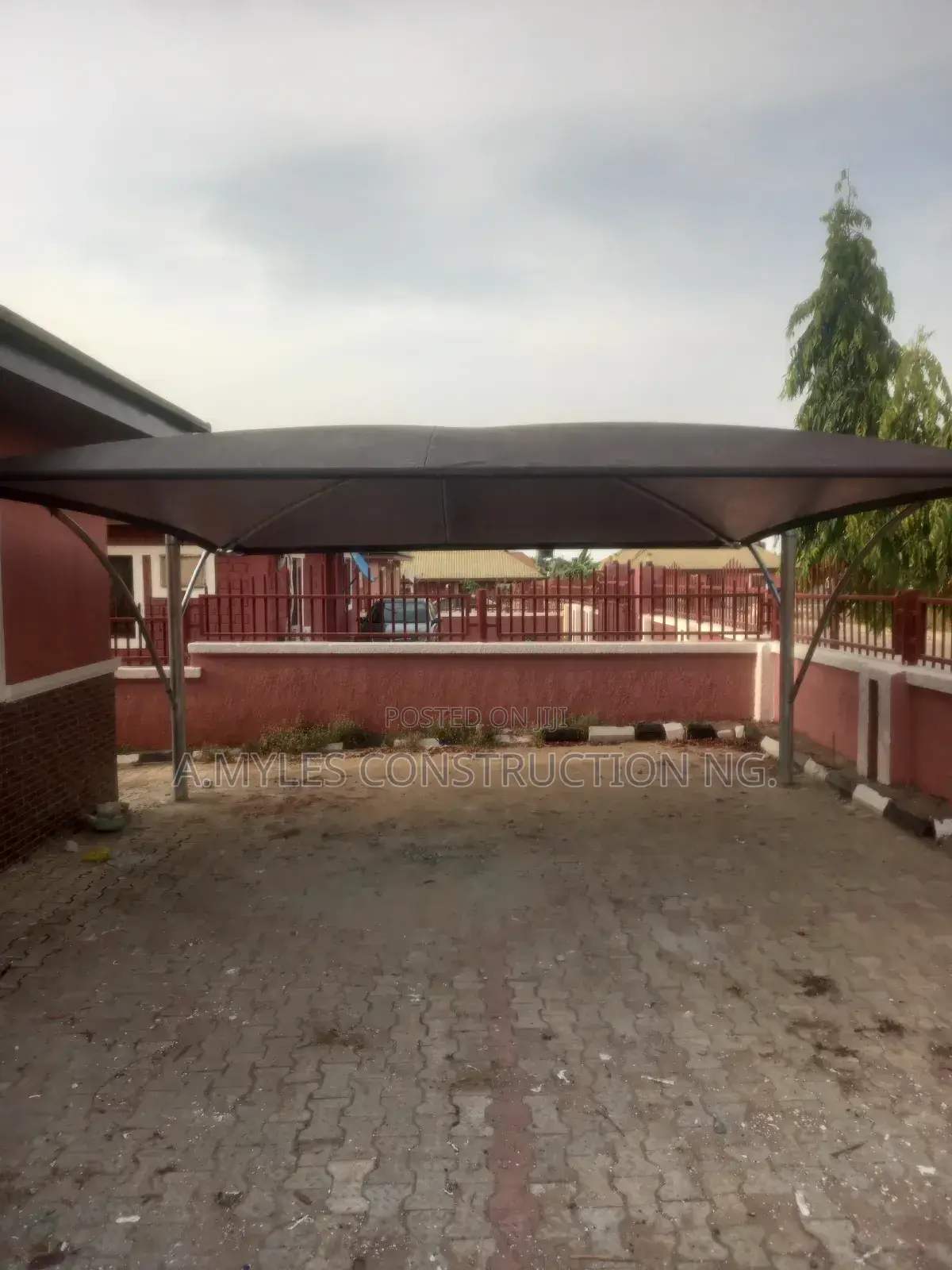 Net Carport Brown