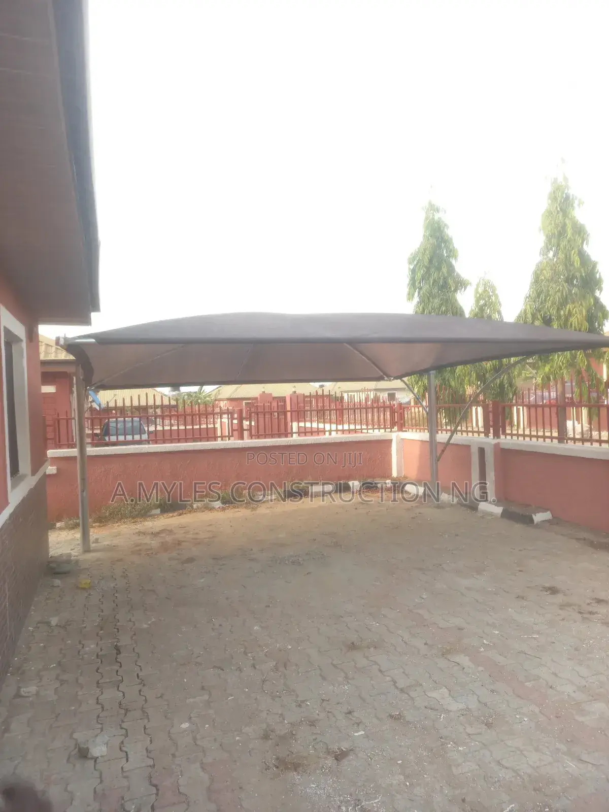 Net Carport Galvanise Pipe