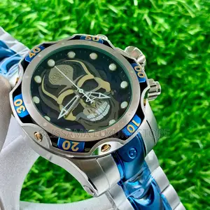 Invicta Luxury Quality Skull Face Chain Strap Wristwatches