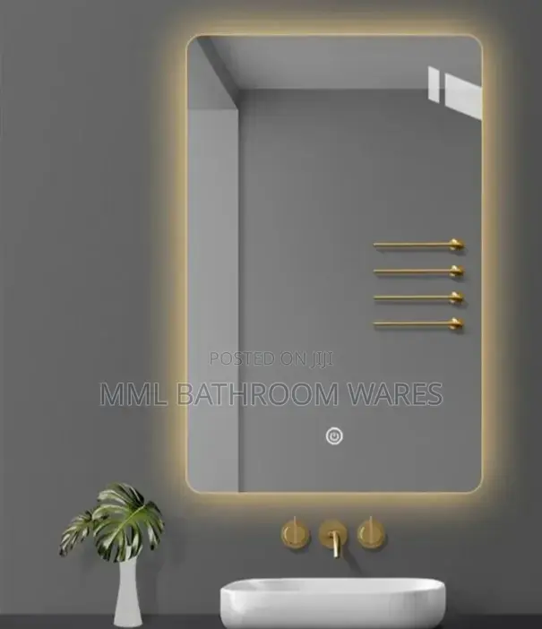 Square Backlit Led Mirrors With 3 Color Lights