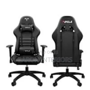 Furgle Gaming Ergonomic Swivel Chair- Full Black