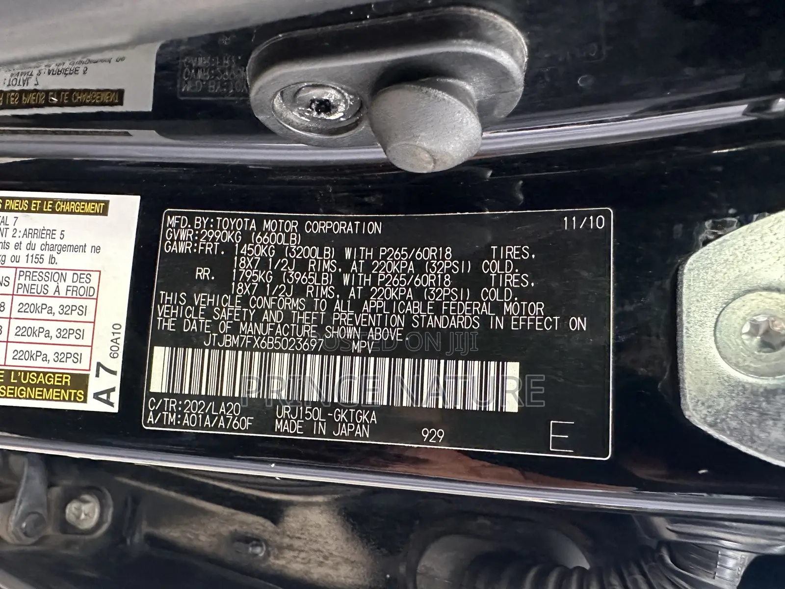 Lexus GX 460 2011 Black