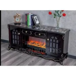 High Class Television Shelve With Electric Fireplace
