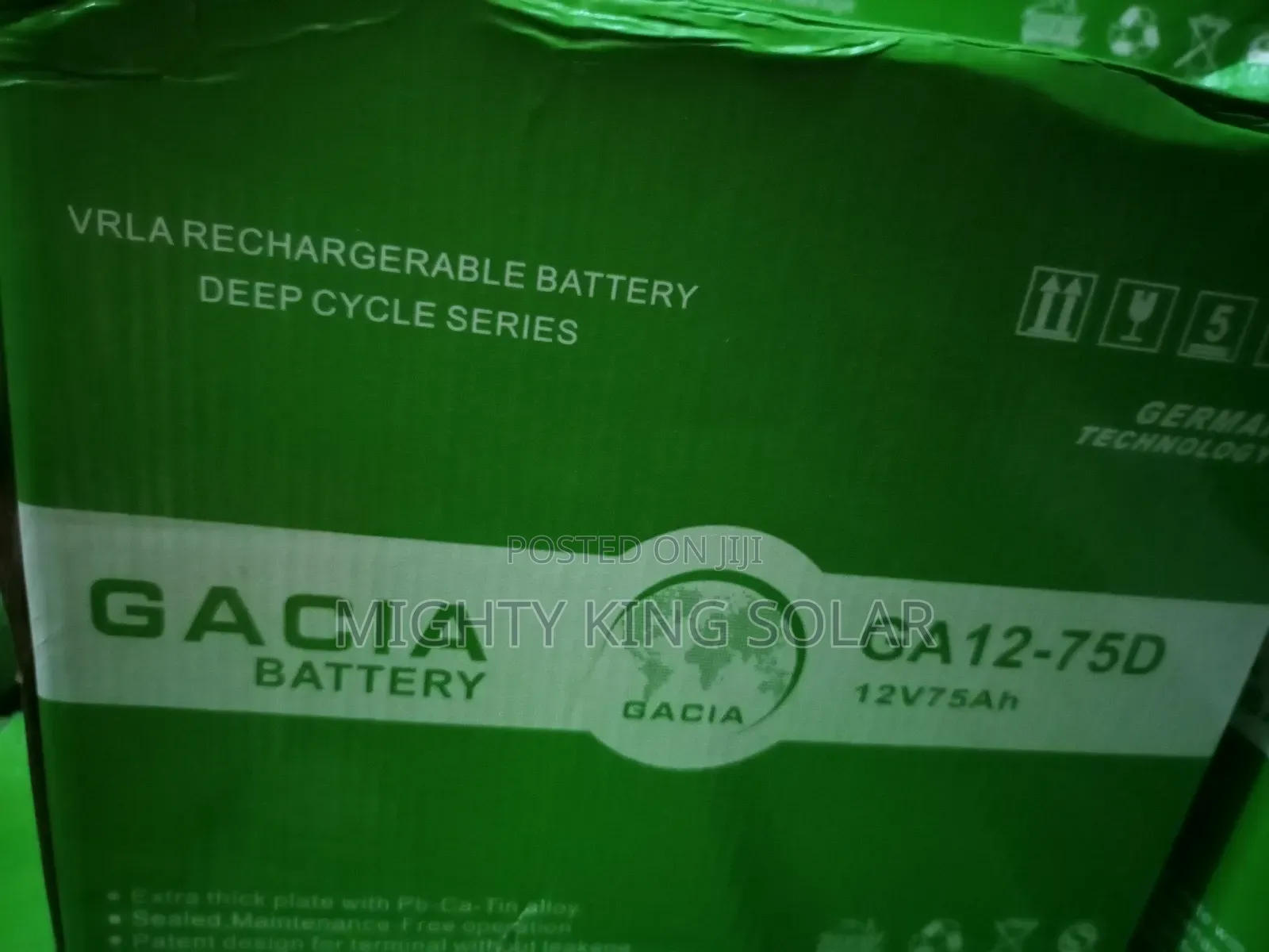 This Is 75ah Gacia Gel Battery