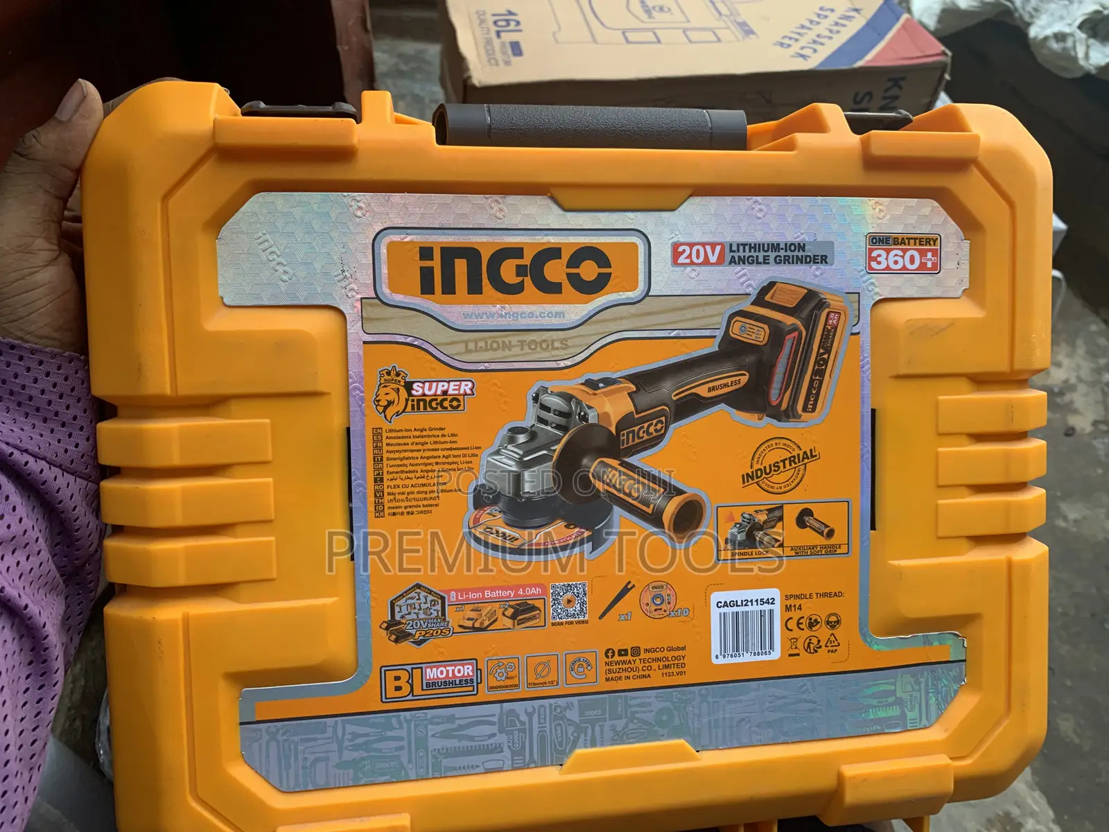 Ingco 20v Lithium Ion Angle Grinder