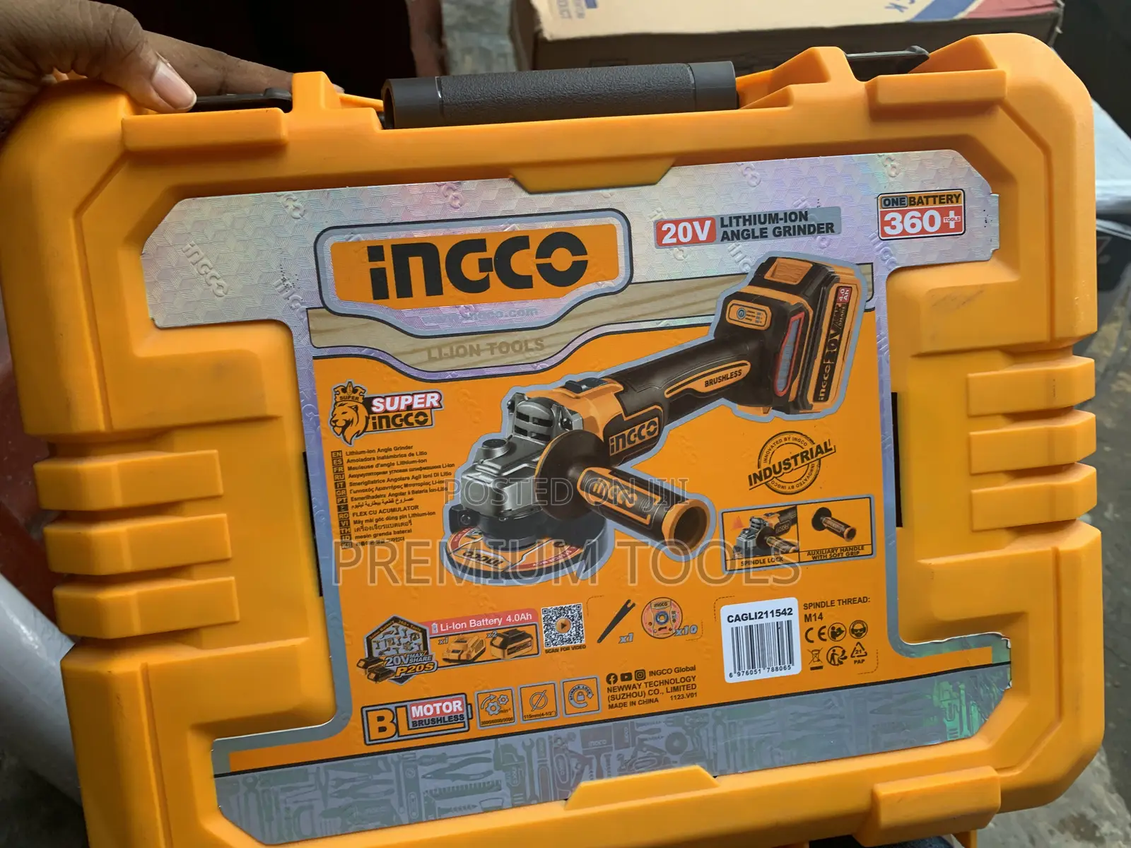 Ingco 20v Lithium Ion Angle Grinder