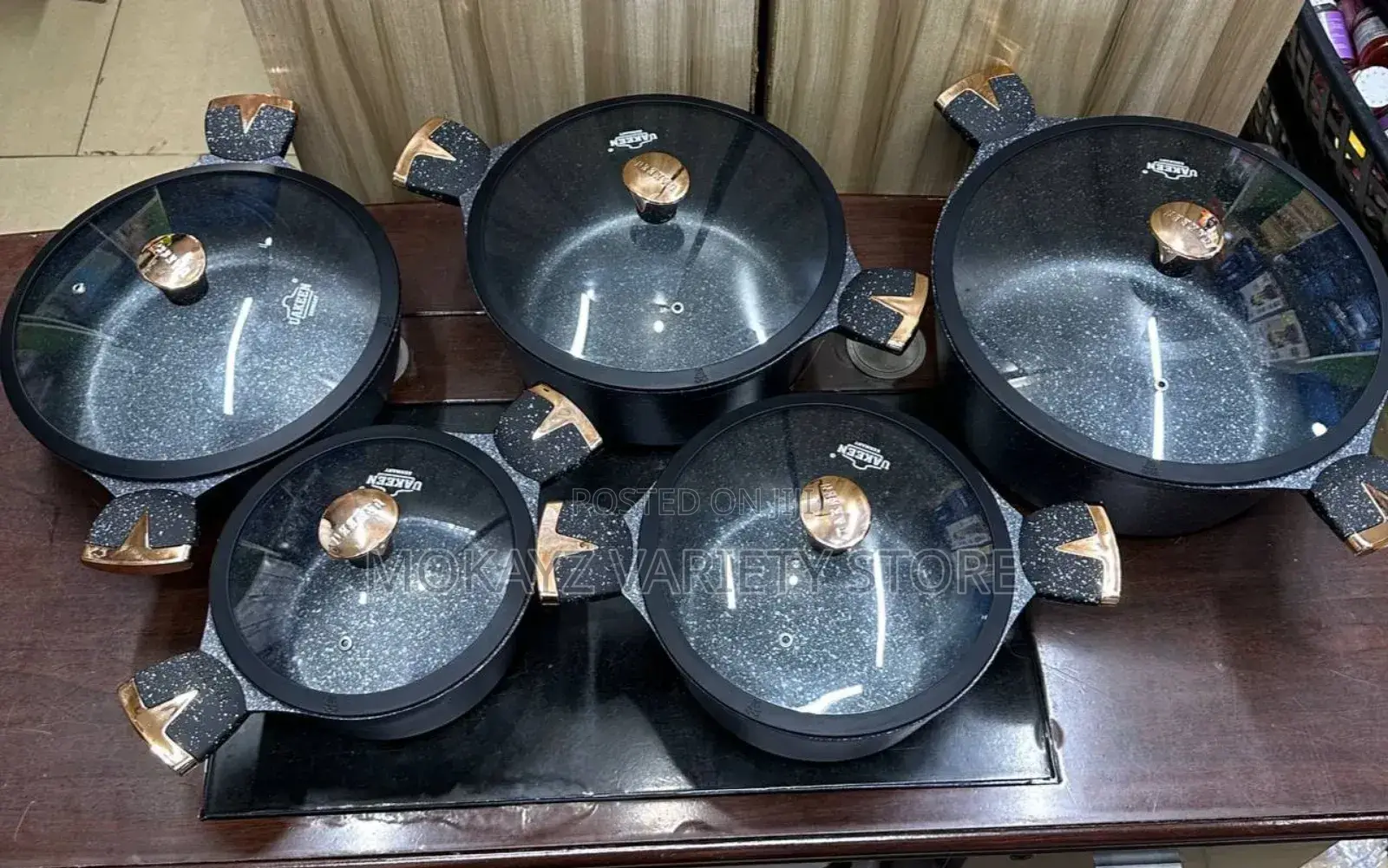 Die -Cast Granite Cookware Set 
(
10pcs)