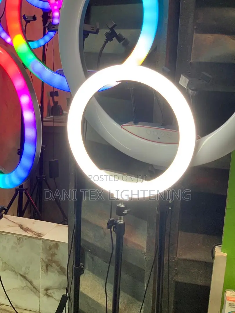 Tripod With RGB Ring Light for Phone Tripod Camera Stand Sel