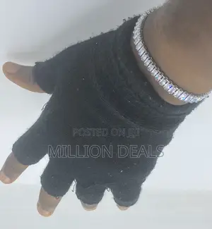 Iced Silver Men's Bracelet Steel Link