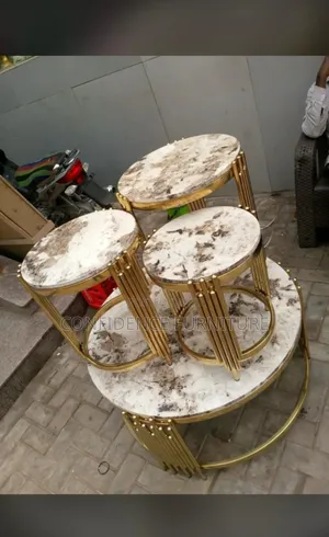 High Quality Marble Centre Table With 3 Quality Side Stool