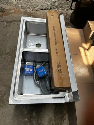 Industrial Stainless Steel Double Bowl Sink