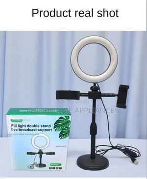Ring Light With Two Phones Holders