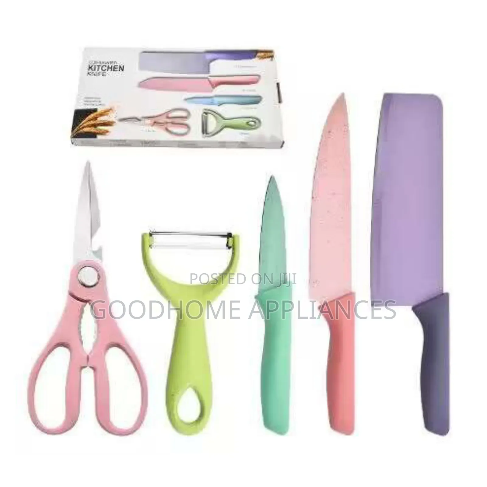 Corrugated 6 Pieces Kitchen Knife Set