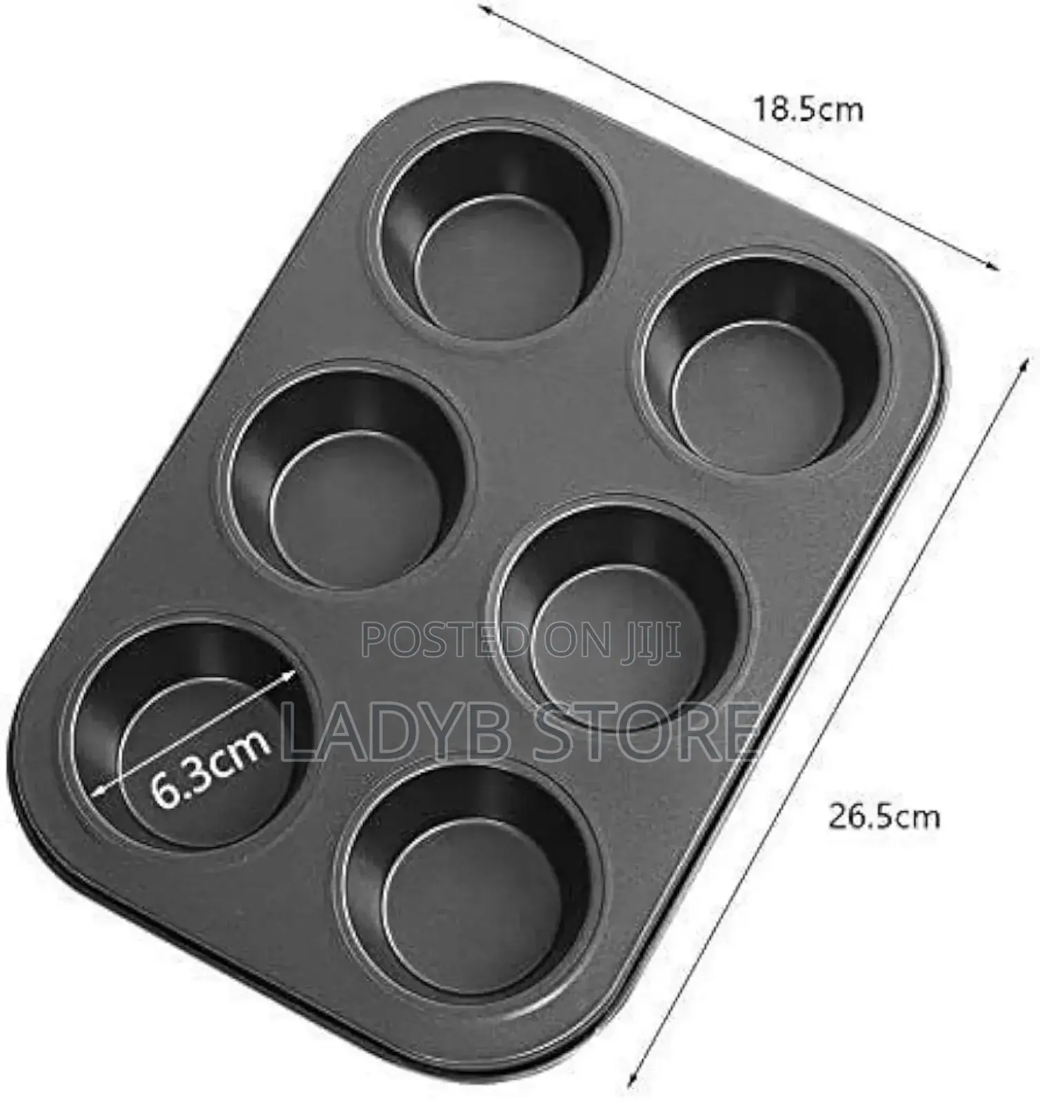 6 Holes Cup Cake Pan / Baking Pan