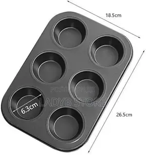 6 Holes Cup Cake Pan / Baking Pan