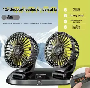 Dual-head Car Fan