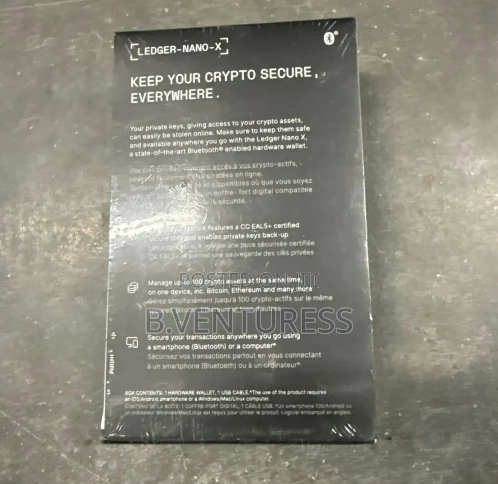 Ledger Nano X Crypto Hardware Wallet- Bluetooth