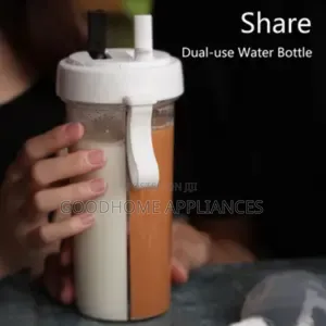 Double Straws Bottle for Two Drinks