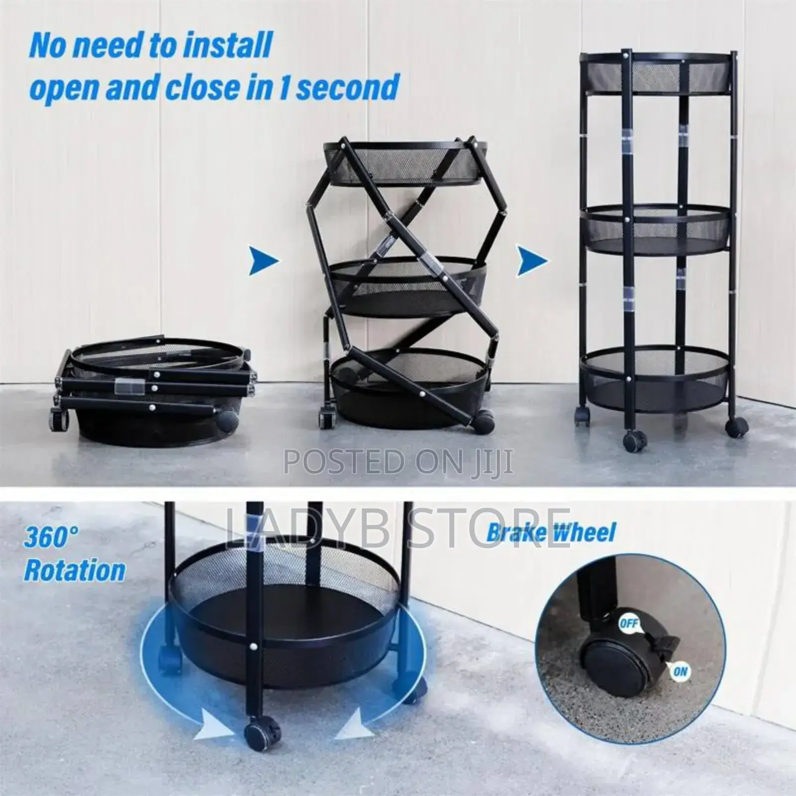 3layers Collapsible Storage Basket