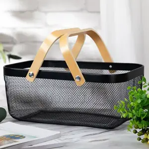 Mesh Storage Basket With Handle