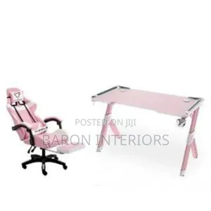 Y Leg Gaming Table 1.2m Gaming Chair - Pink