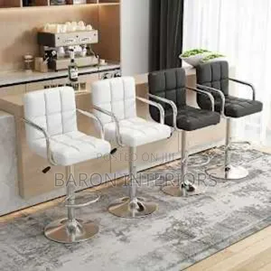 Comfort Swivel Adjustable Height Bar Stool - Set 4- Multicol