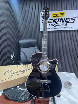 Smiger Semi-Acoustic Guitar Ga- H60 -Bk