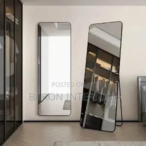 Frame Wall/ Standing Mirror_ Black, Gold and White Color Is Available
